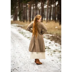 Mittelalter Birka Mantel Skadi beige