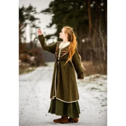 Mittelalter Birka Mantel Skadi grün