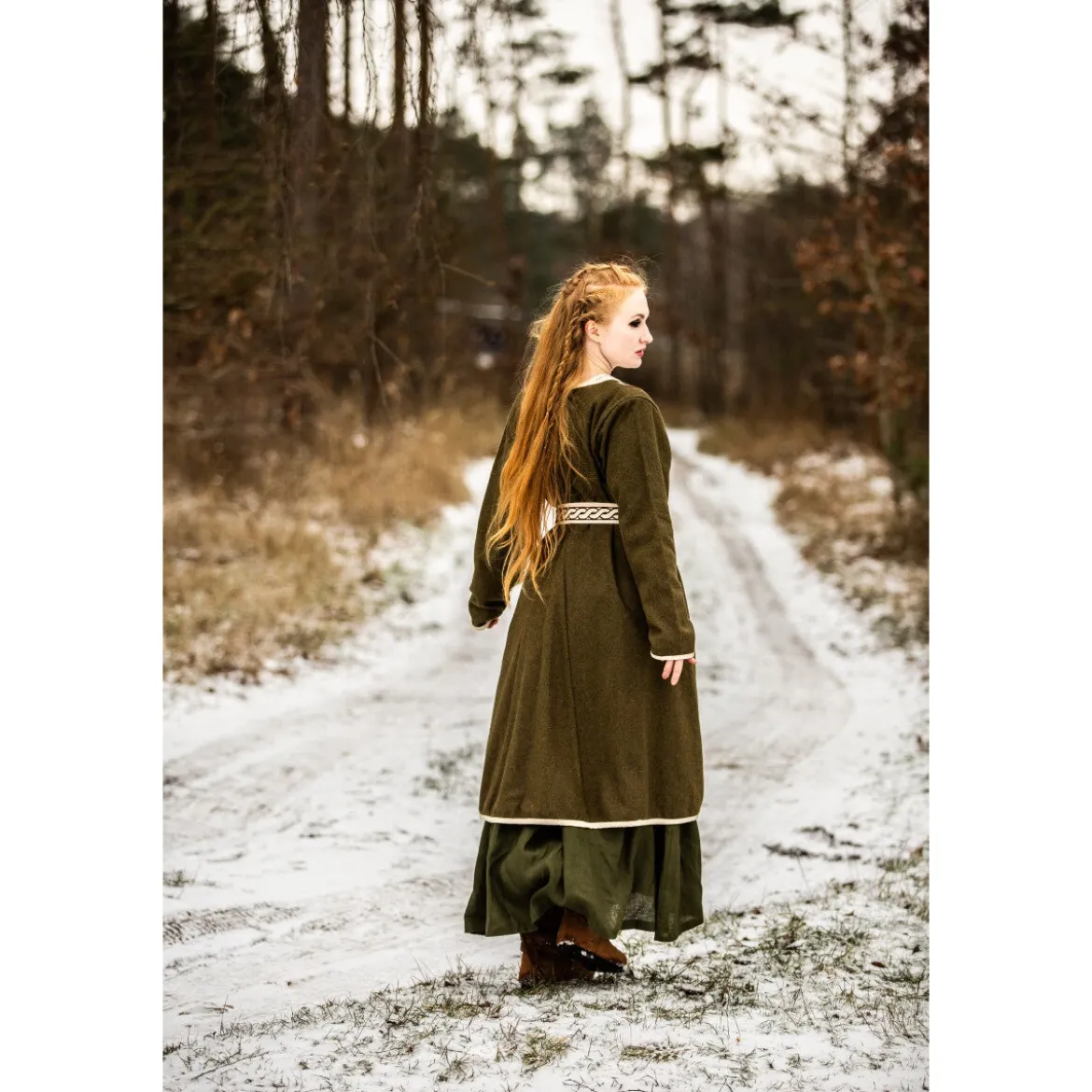 Mittelalter Birka Mantel Skadi grün