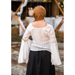 Mittelalter Bluse Carmen weiß