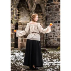 Mittelalter Bluse Coletta beige