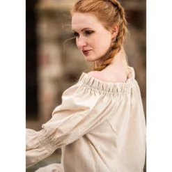 Mittelalter Bluse Coletta beige
