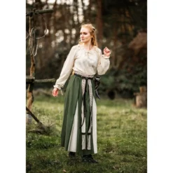 Mittelalter Bluse Edith beige