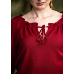 Mittelalter Bluse Edith rot
