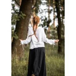 Mittelalter Bluse Edith weiß