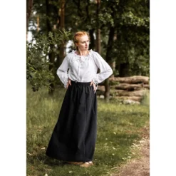 Mittelalter Bluse Edith weiß