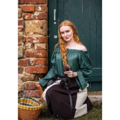 Mittelalter Bluse Emma grün