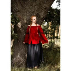 Mittelalter Bluse Emma rot