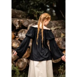 Mittelalter Bluse Emma schwarz