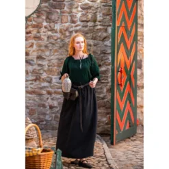 Mittelalter Bluse Kurzarm Vera grün