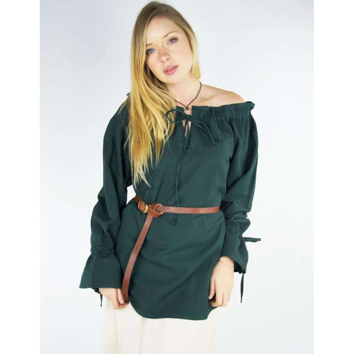 Mittelalter Bluse Morgan grün