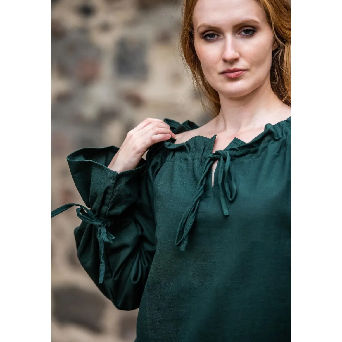 Mittelalter Bluse Morgan grün