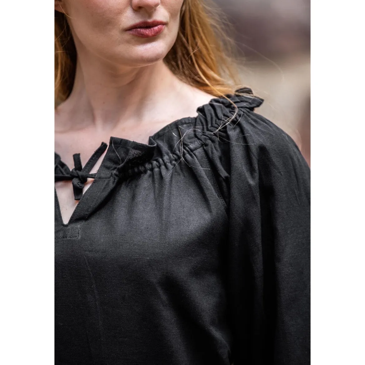 Mittelalter Bluse Morgan schwarz