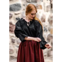 Mittelalter Bluse Morgan schwarz