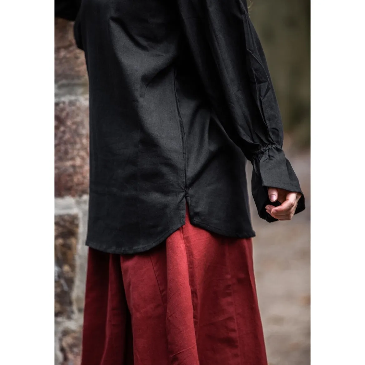 Mittelalter Bluse Morgan schwarz