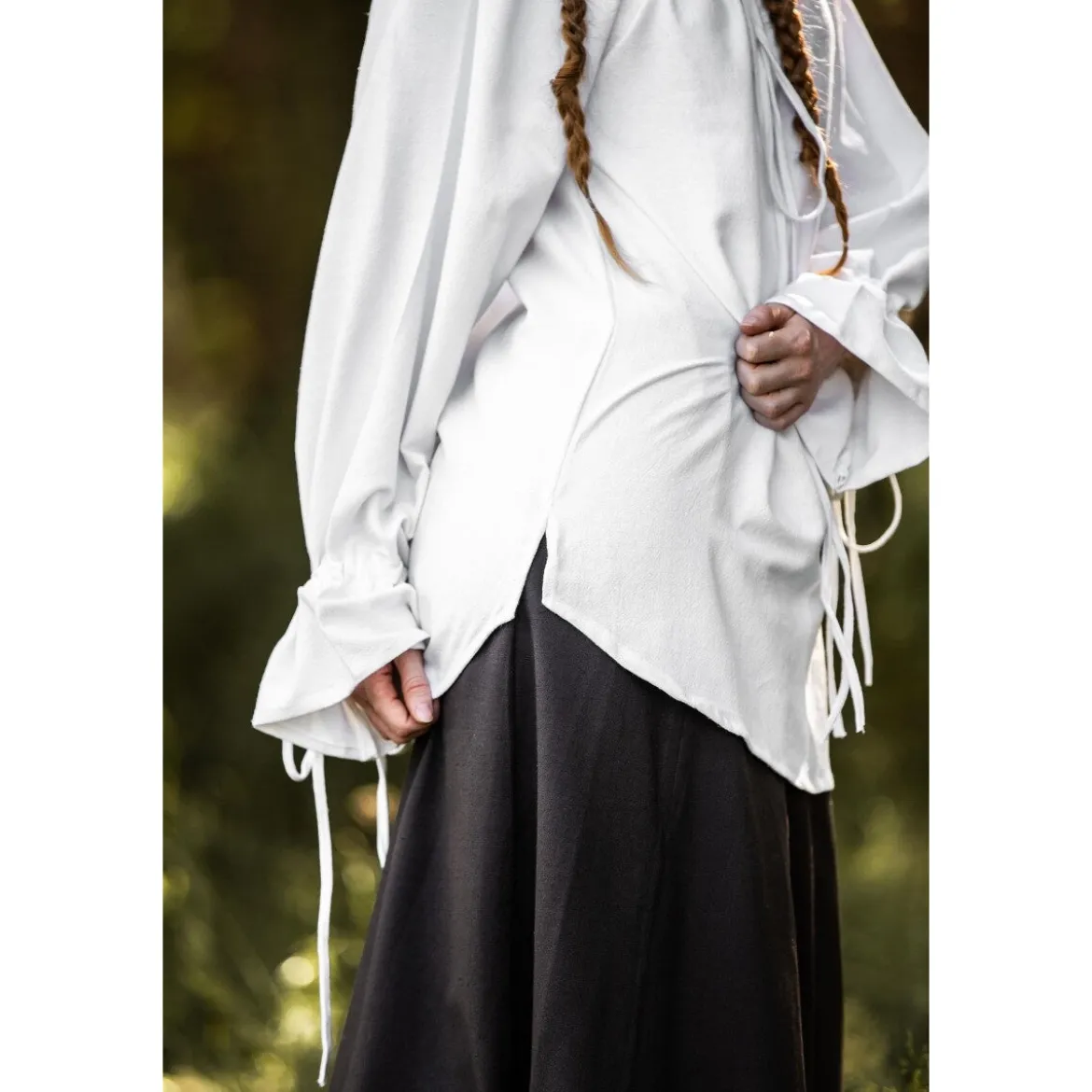 Mittelalter Bluse Morgan weiß