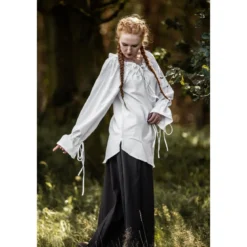 Mittelalter Bluse Morgan weiß