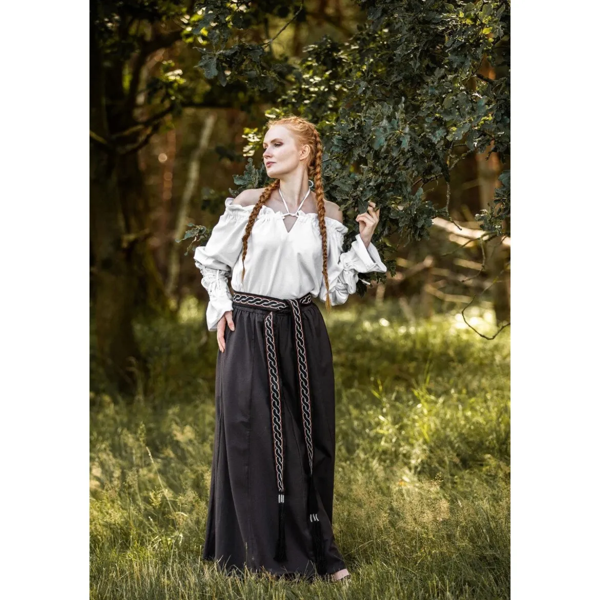 Mittelalter Bluse Morgan weiß