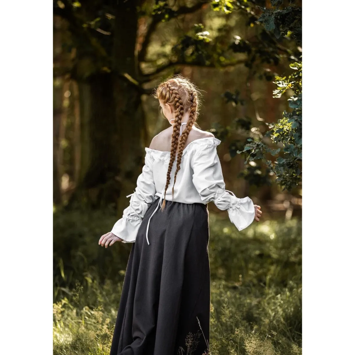 Mittelalter Bluse Morgan weiß