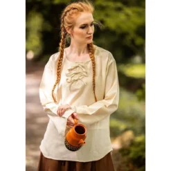 Mittelalter Bluse Tilda beige