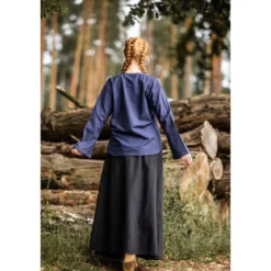 Mittelalter Bluse Tilda blau