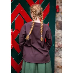 Mittelalter Bluse Tilda braun
