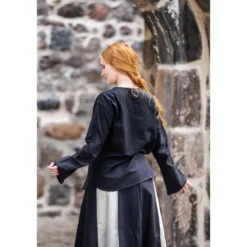 Mittelalter Bluse Tilda schwarz