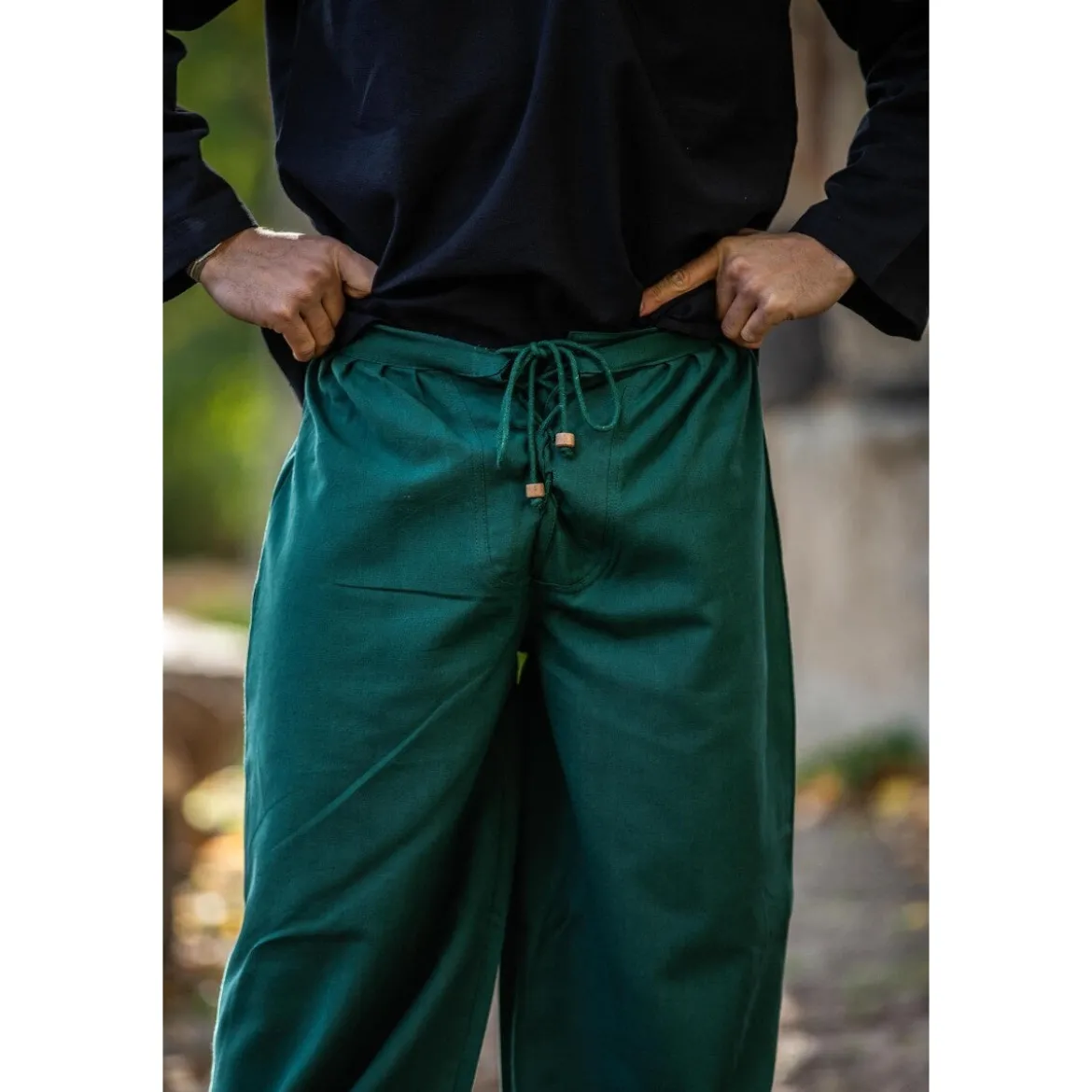 Mittelalter Bundhose Gerold grün