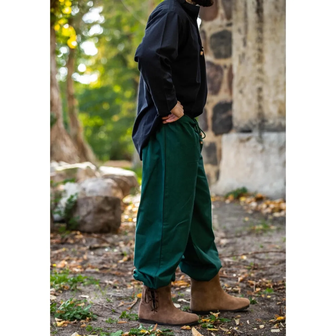 Mittelalter Bundhose Gerold grün