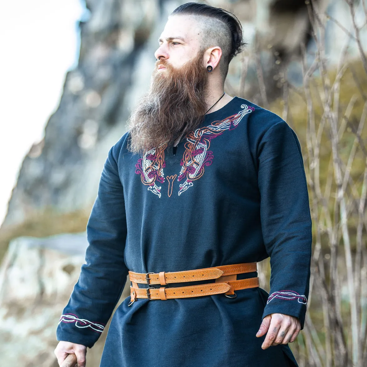 Mittelalter Gürtel Axel hellbraun