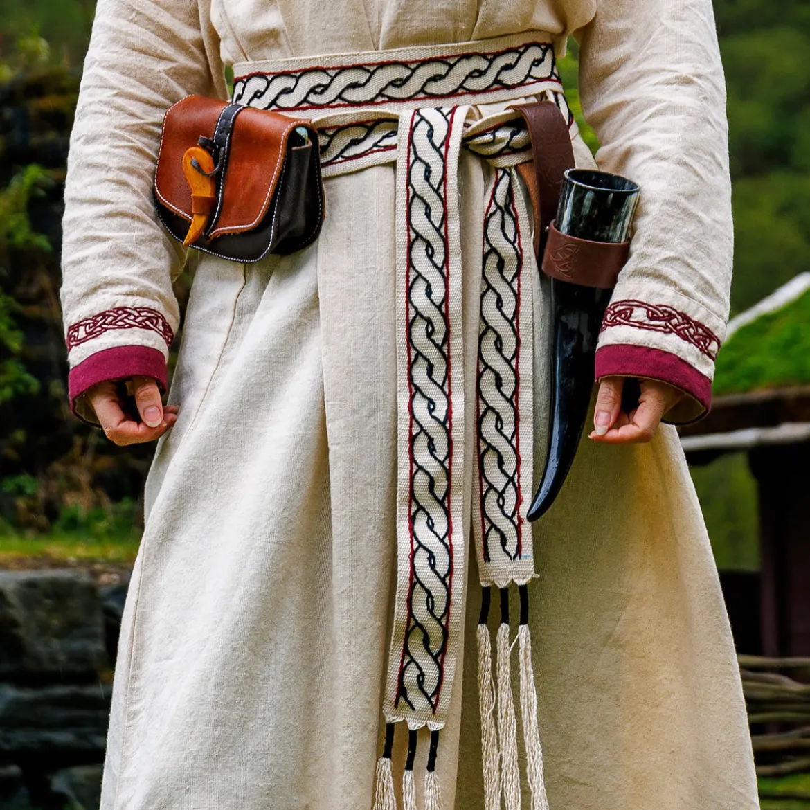 Mittelalter Gürtel Elina beige