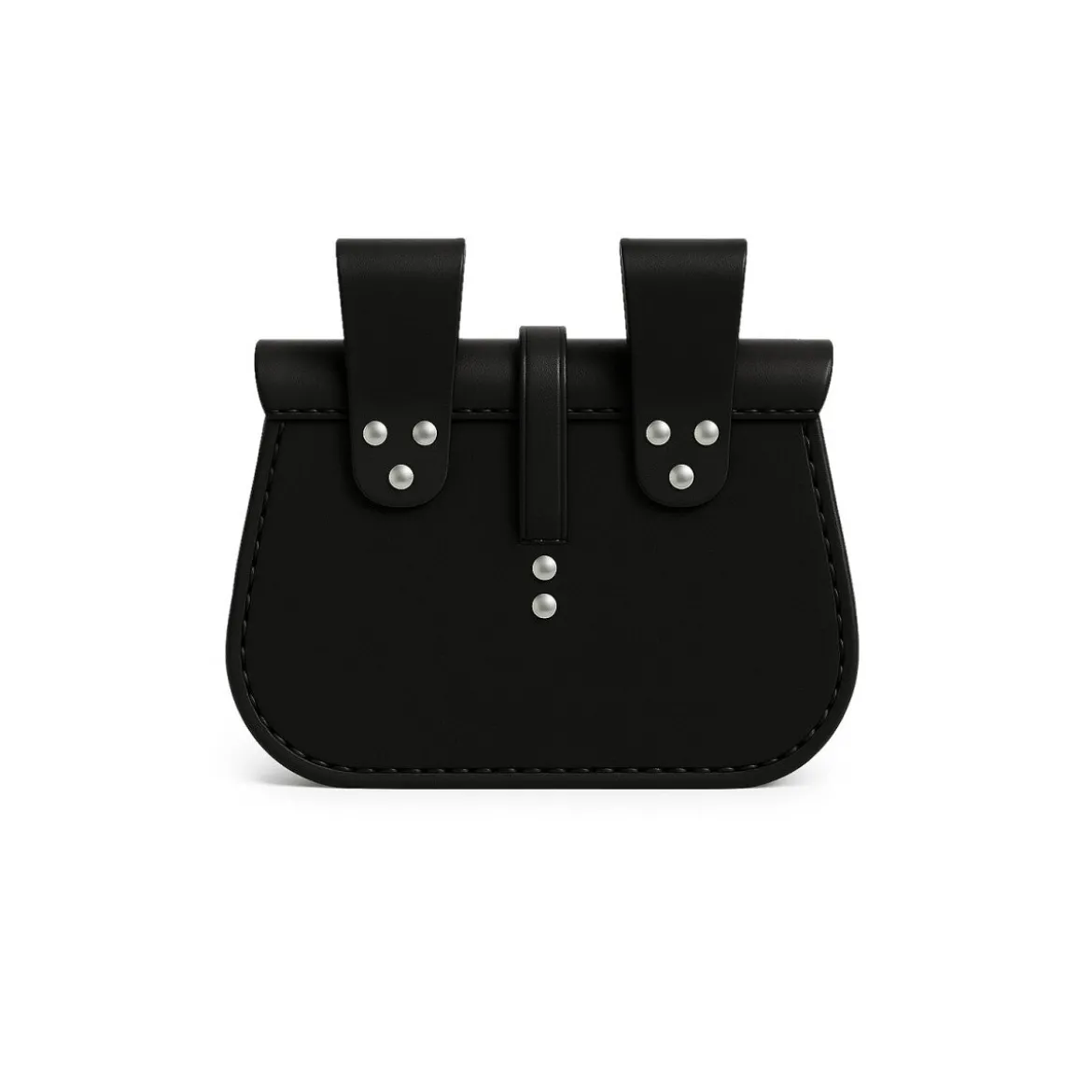 Mittelalter Gürteltasche Alba mit Prägung schwarz