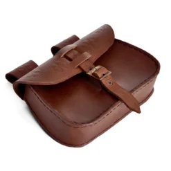 Mittelalter Gürteltasche mit Prägung braun