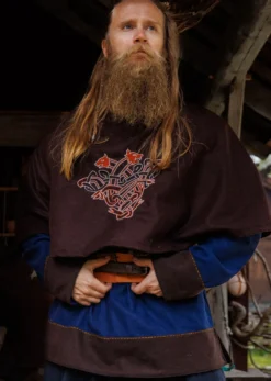 Mittelalter Gugel Bjomolf braun