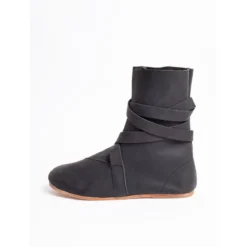 Mittelalter Haithabu Stiefel mit Ledersohle Sjur schwarz