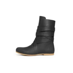Mittelalter Haithabu Stiefel mit Ledersohle Sjur schwarz