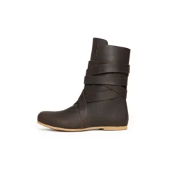 Mittelalter Haithabu Stiefel mit Ledersohle Sjur braun