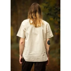 Mittelalter Hemd Erhart Kurzarm beige