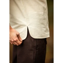 Mittelalter Hemd Erhart Kurzarm beige