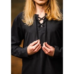 Mittelalter Hemd Otto schwarz