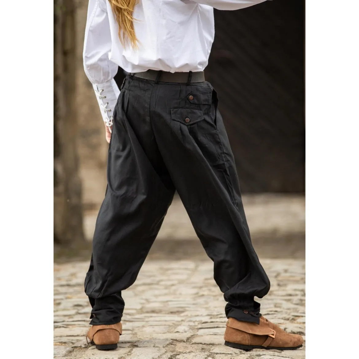 Mittelalter Hose Eckart schwarz