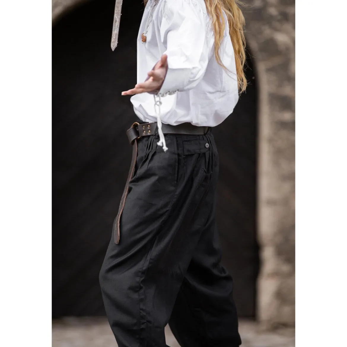 Mittelalter Hose Eckart schwarz