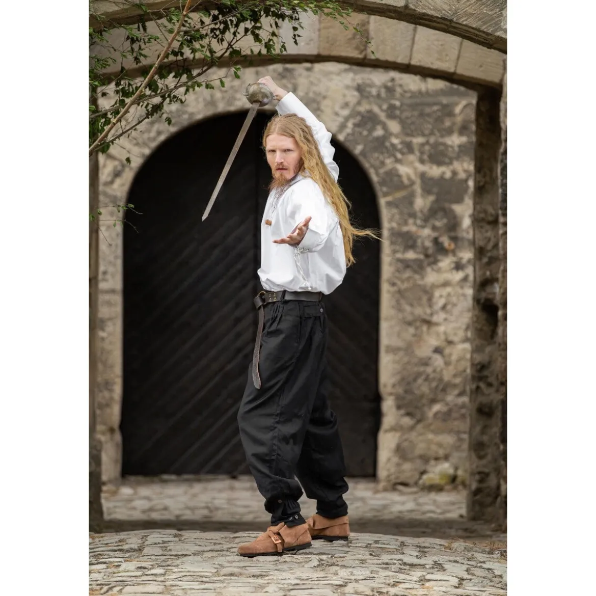 Mittelalter Hose Eckart schwarz