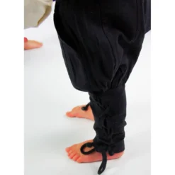 Mittelalter Hose Jecklein mit Beinschnürung schwarz