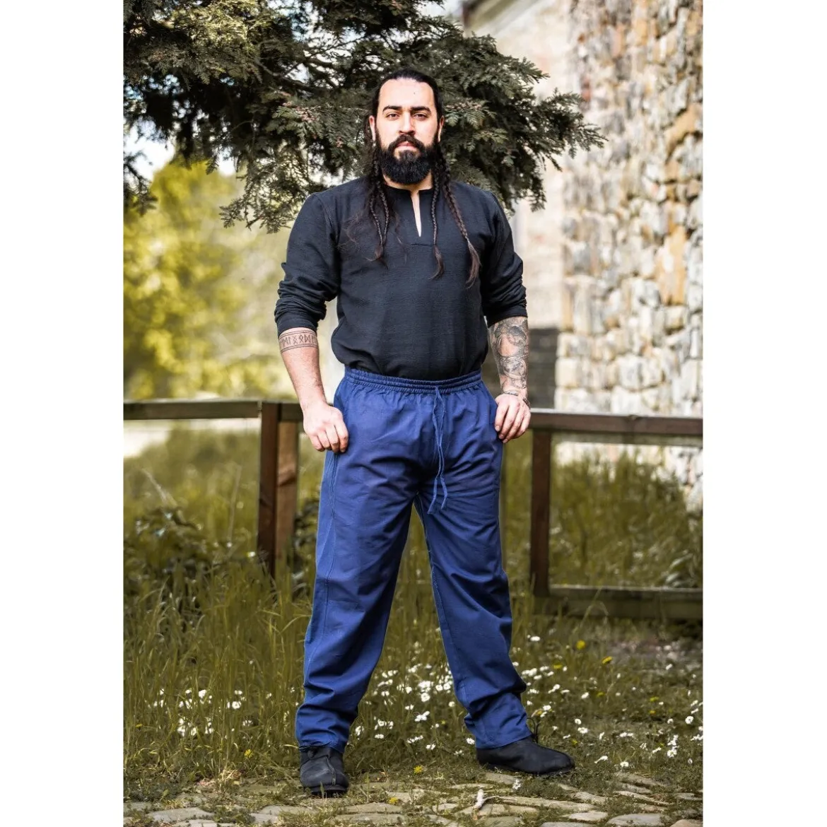Mittelalter Hose Veit blau