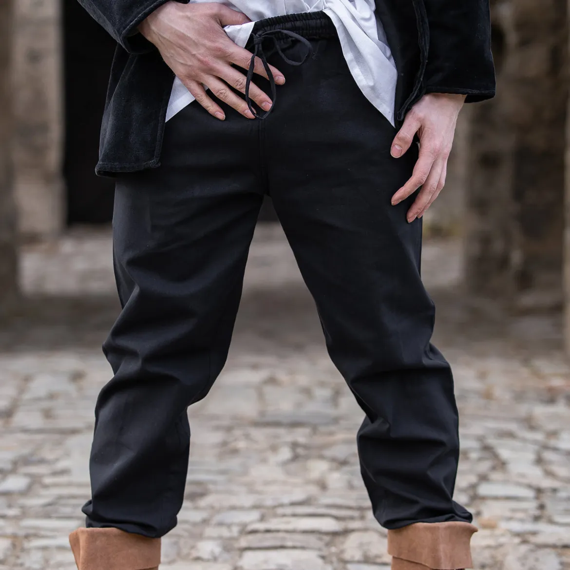 Mittelalter Hose Veit schwarz