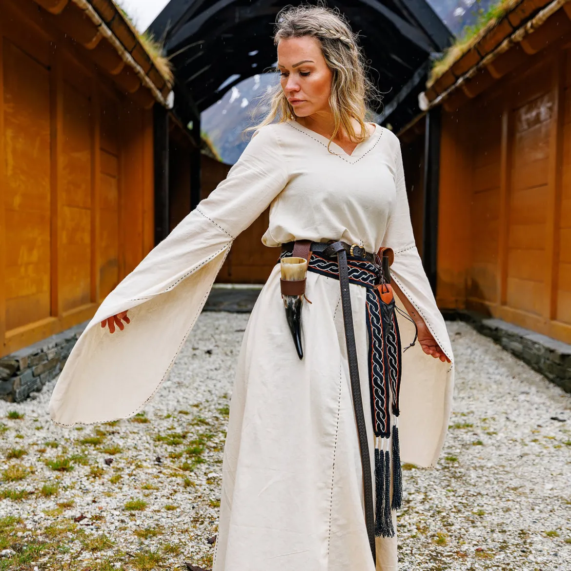 Mittelalter Kleid Begina beige