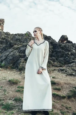Mittelalter Kleid Brigida beige