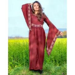 Mittelalter Kleid Katharina rot