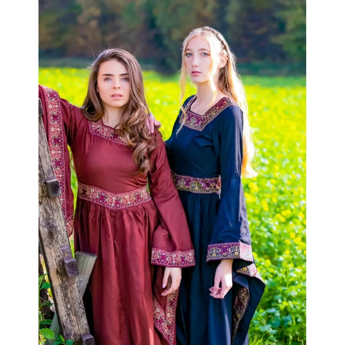 Mittelalter Kleid Katharina rot